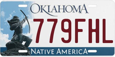 OK license plate 779FHL