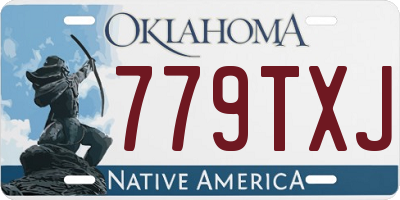 OK license plate 779TXJ