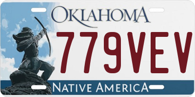 OK license plate 779VEV