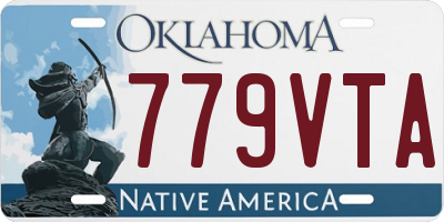 OK license plate 779VTA