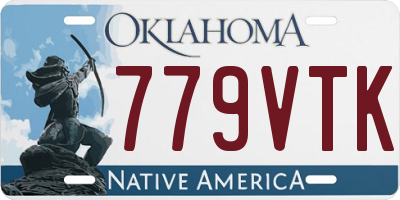 OK license plate 779VTK