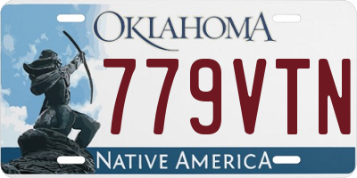 OK license plate 779VTN