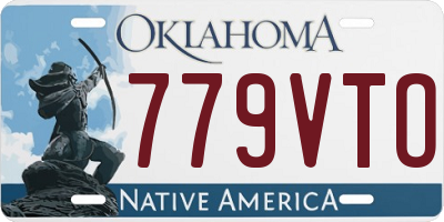 OK license plate 779VTO