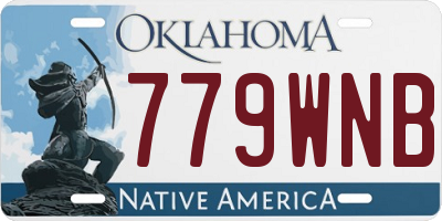 OK license plate 779WNB