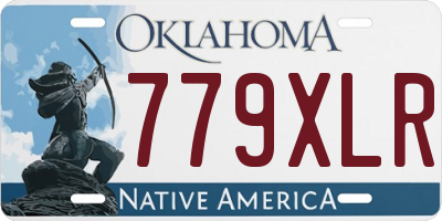 OK license plate 779XLR