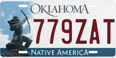 OK license plate 779ZAT