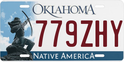 OK license plate 779ZHY