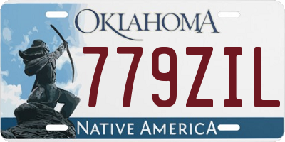 OK license plate 779ZIL