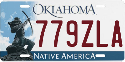 OK license plate 779ZLA