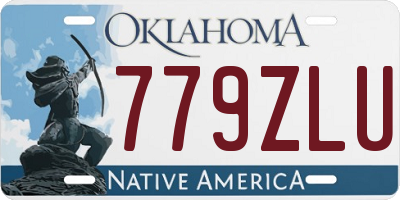 OK license plate 779ZLU