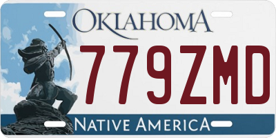 OK license plate 779ZMD