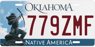 OK license plate 779ZMF