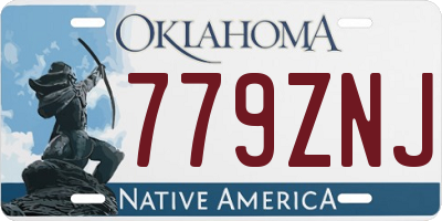 OK license plate 779ZNJ