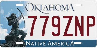 OK license plate 779ZNP