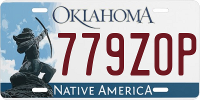 OK license plate 779ZOP