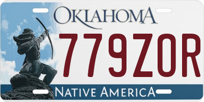 OK license plate 779ZOR