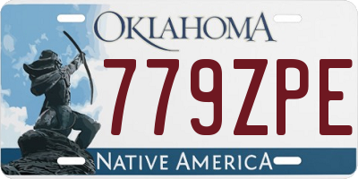 OK license plate 779ZPE