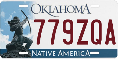 OK license plate 779ZQA