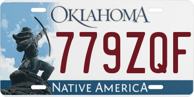 OK license plate 779ZQF