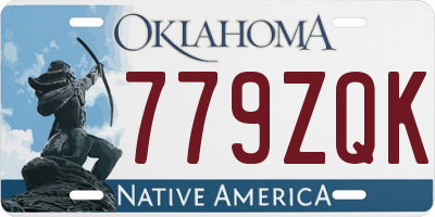 OK license plate 779ZQK