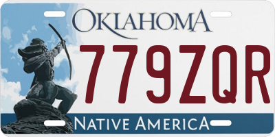 OK license plate 779ZQR