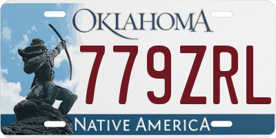 OK license plate 779ZRL