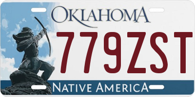 OK license plate 779ZST