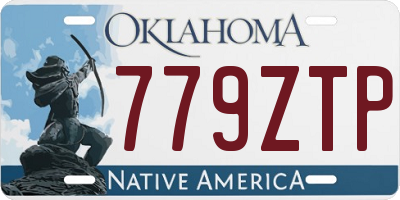 OK license plate 779ZTP
