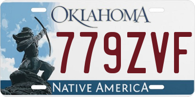 OK license plate 779ZVF