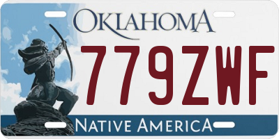 OK license plate 779ZWF