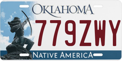 OK license plate 779ZWY