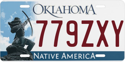 OK license plate 779ZXY