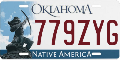 OK license plate 779ZYG