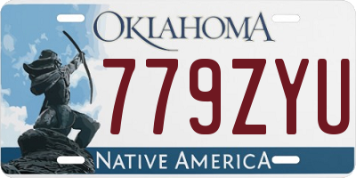 OK license plate 779ZYU