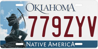 OK license plate 779ZYV