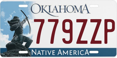 OK license plate 779ZZP