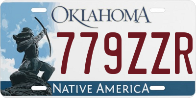 OK license plate 779ZZR