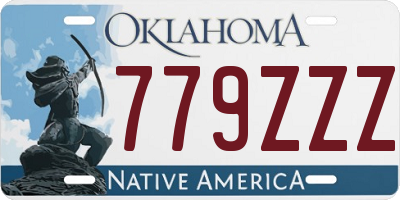 OK license plate 779ZZZ