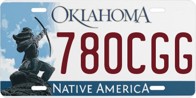 OK license plate 780CGG