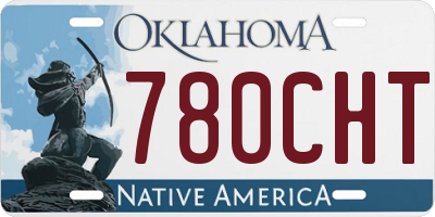 OK license plate 780CHT