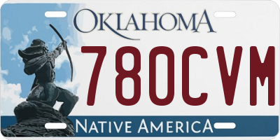 OK license plate 780CVM