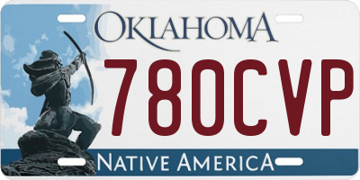 OK license plate 780CVP