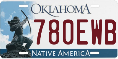 OK license plate 780EWB