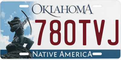 OK license plate 780TVJ