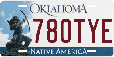 OK license plate 780TYE
