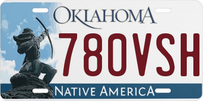 OK license plate 780VSH
