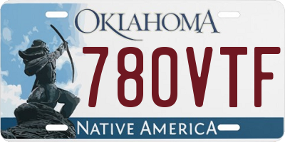 OK license plate 780VTF