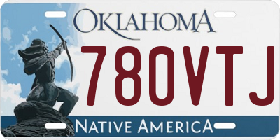 OK license plate 780VTJ