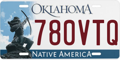 OK license plate 780VTQ