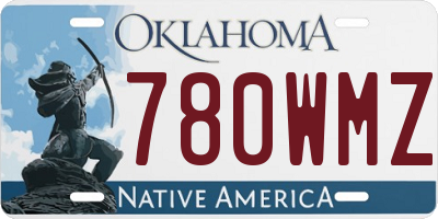 OK license plate 780WMZ